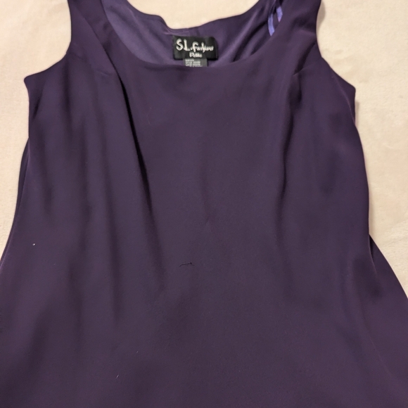 ✨3/$15✨ S.L. Fashions Petite Women's Dress with Cover - Picture 11 of 12